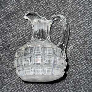 Vintage Cruet - Elegant Clear Glass Pitcher